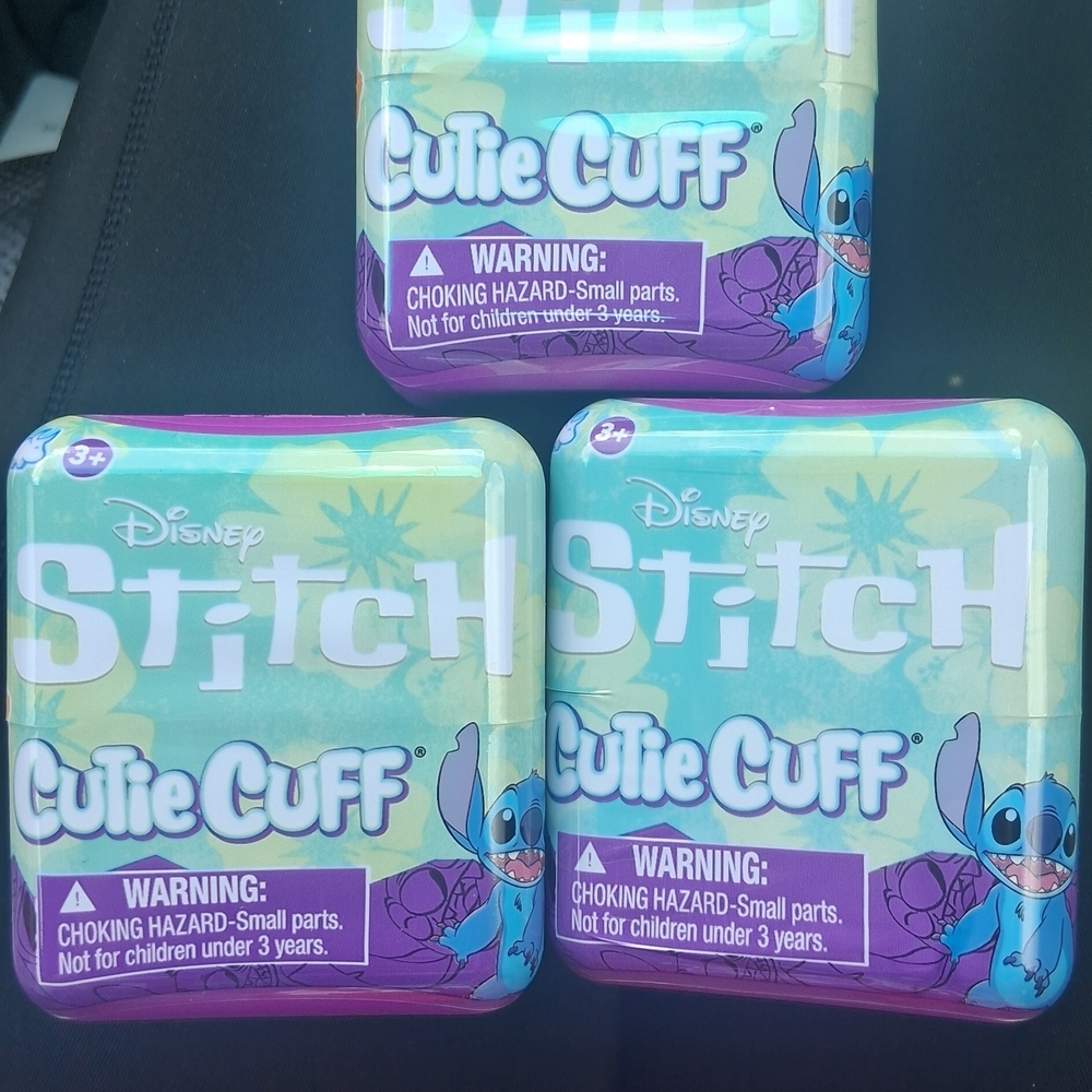 Disney Stitch Cutie Cuff Tin - Aqua & Purple